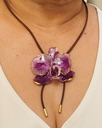 Purple orchid M-17